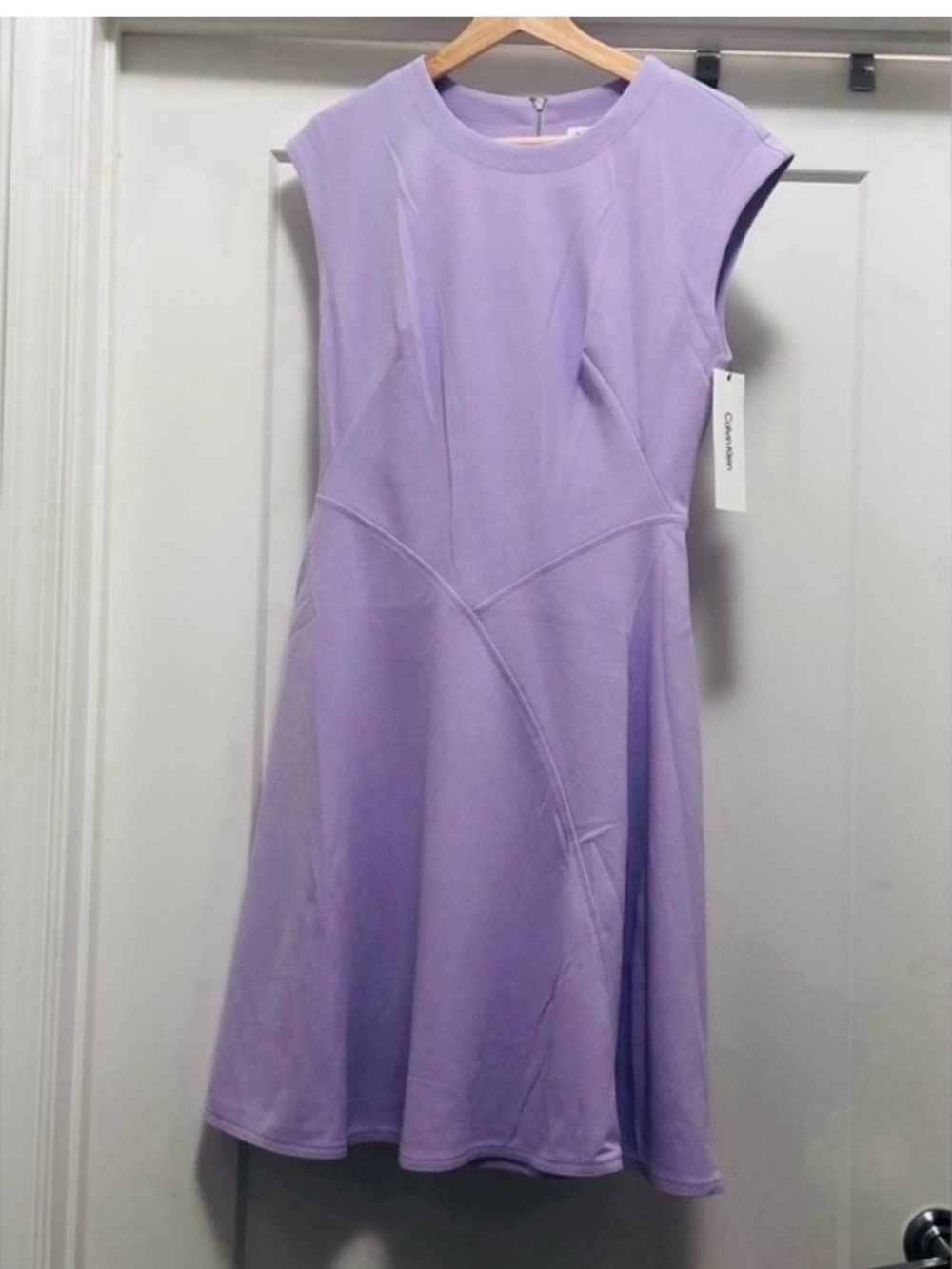 💜 NWT! Lavender CALVIN KLEIN Sleeveless Dress - Size 6